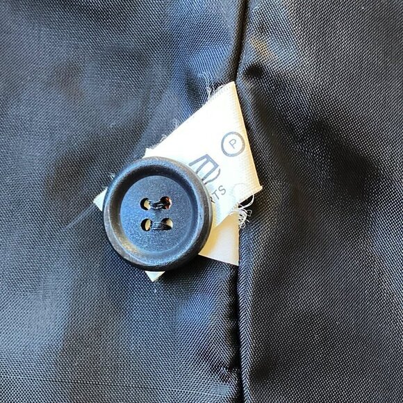 Womens Vintage Japanese Wool Blazer Size M Made In Japan Black Lined Oversized - Picture 10 of 12